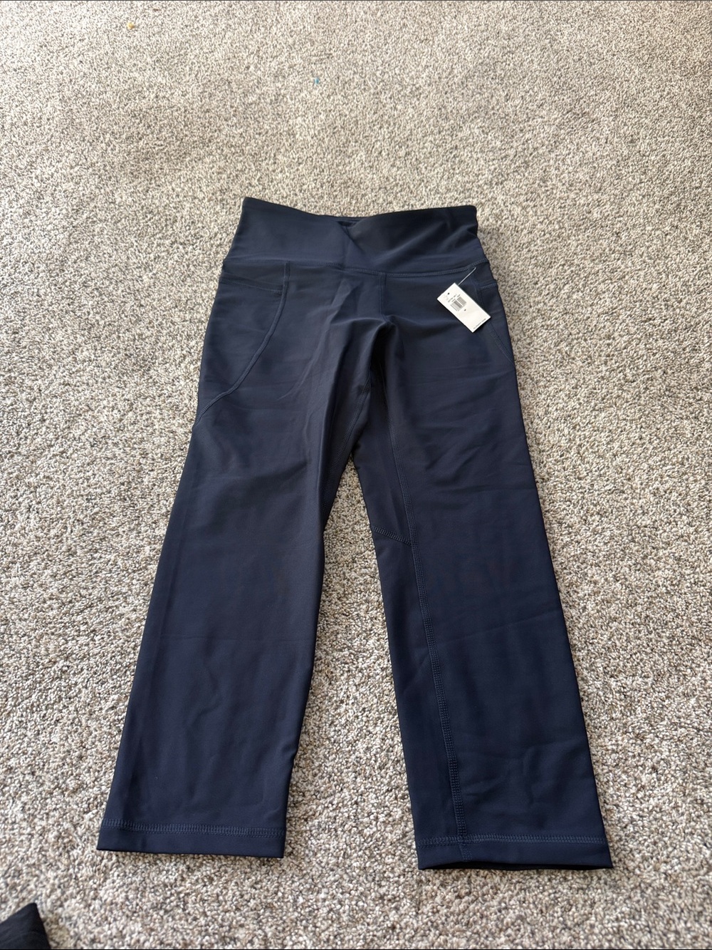 Old Navy navy Women's Capri Leggings - Wide Waistband